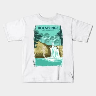 Hot Springs National Park Travel Poster Kids T-Shirt